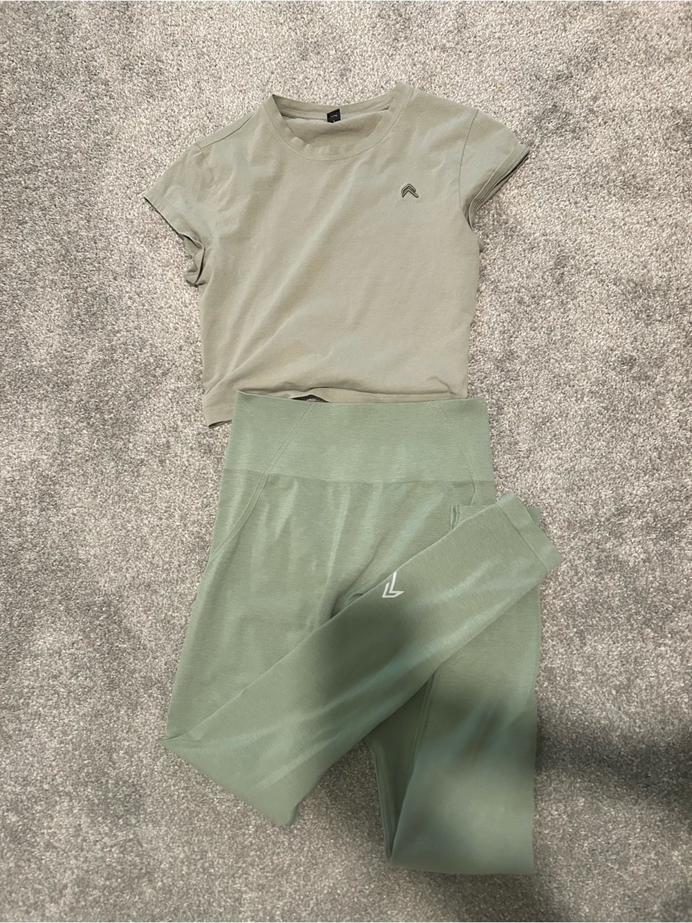 Oner Active Sage Green Top and Leggings Set